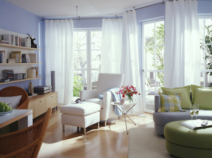 Wohnzimmer blau grau: ledersofa wohnzimmer farbtrends. wandfarbe ... Dekoideen wohnzimmer blau
