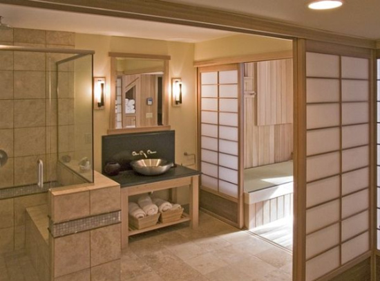 7 интериора за баня в японски стил