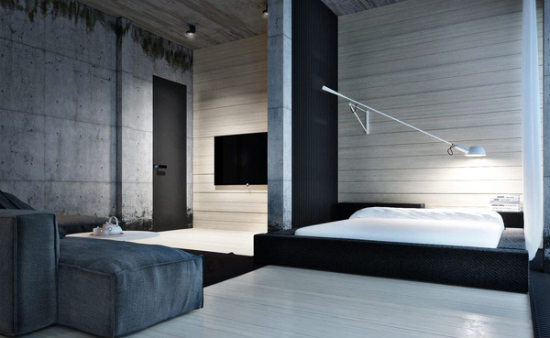 12 дизайна за спални в индустриален стил