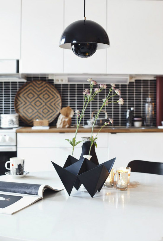 Кухненски декорации с геометрични фигури