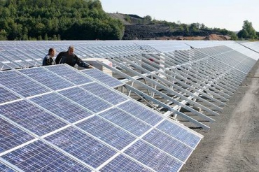 Заработи паркът за слънчева енергия край град Сандански