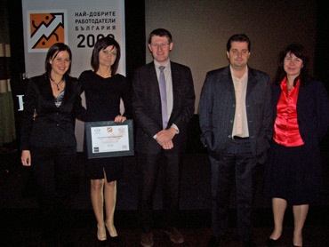 Сейнт Гобен Вебер България спечели награда за най-добър работодател за 2009 г.