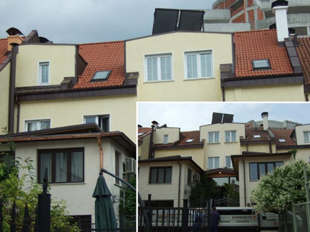 Покрив - преди и след ремонт