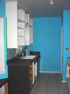 Преди & след: Уютна синя кухня