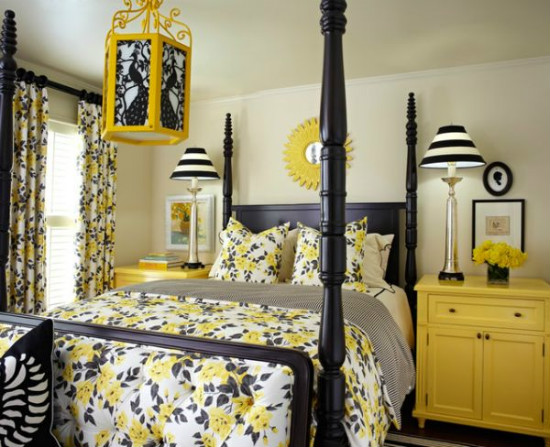 Как да декорираме дома с жълто и черно