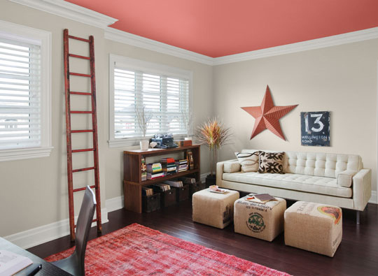 Преобразете стаята с подходящ цвят за тавана