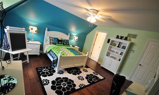 Синьо и лайм – 15 идеи за дизайн на спалнята