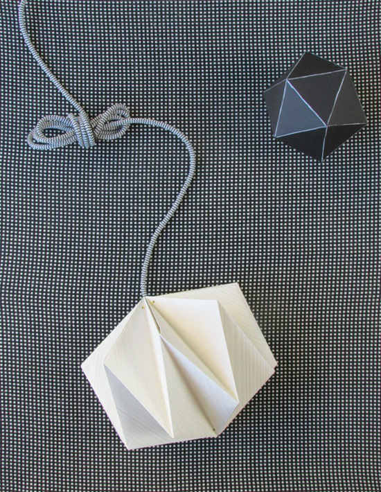 Оригами лампа
