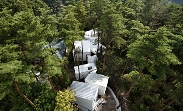 Уникална горска резиденция със съвременен дизайн в Япония