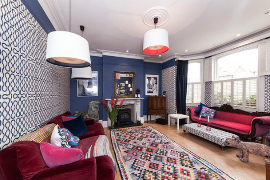 Цвят и текстура вдъхват нов живот на жилище в Лондон