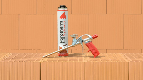 Система Porotherm Profi с пистолет и полиуретаново лепило Dryfix Extra Система Porotherm Profi с пистолет и полиуретаново лепило Dryfix Extra